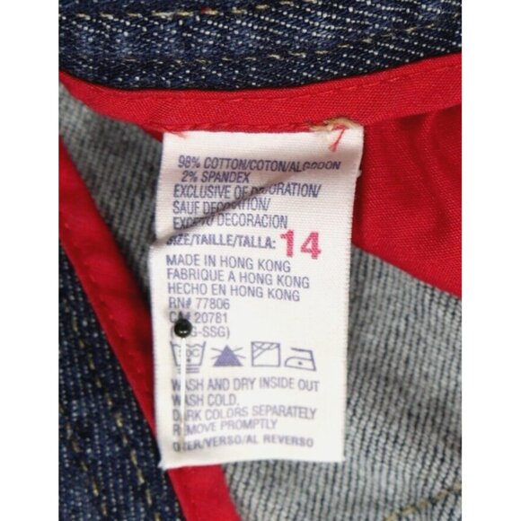 Tommy Hilfiger Blue Denim Jeans Trousers Straight Leg Womens Size 14 - Picture 4 of 10